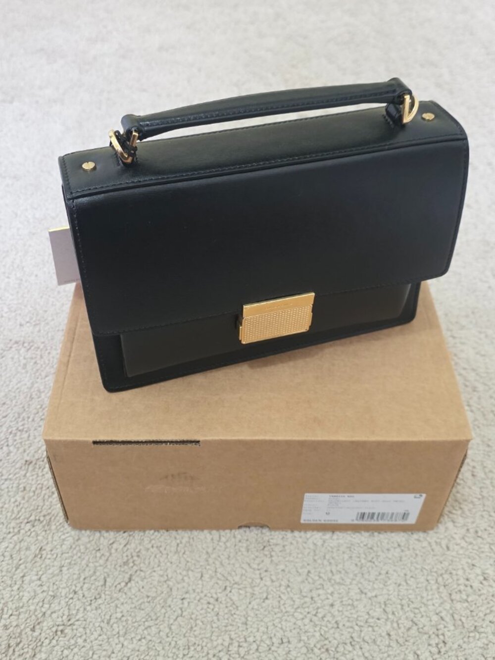 Golden Goose Deluxe Brand Venezia Small Shoulder Bag - Black Calfskin Leather - Picture 2 of 9